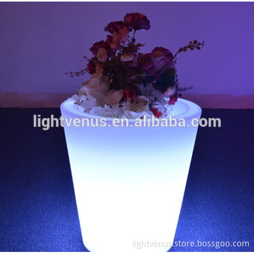 wholesale home decor small LED flower pot for living room balcony